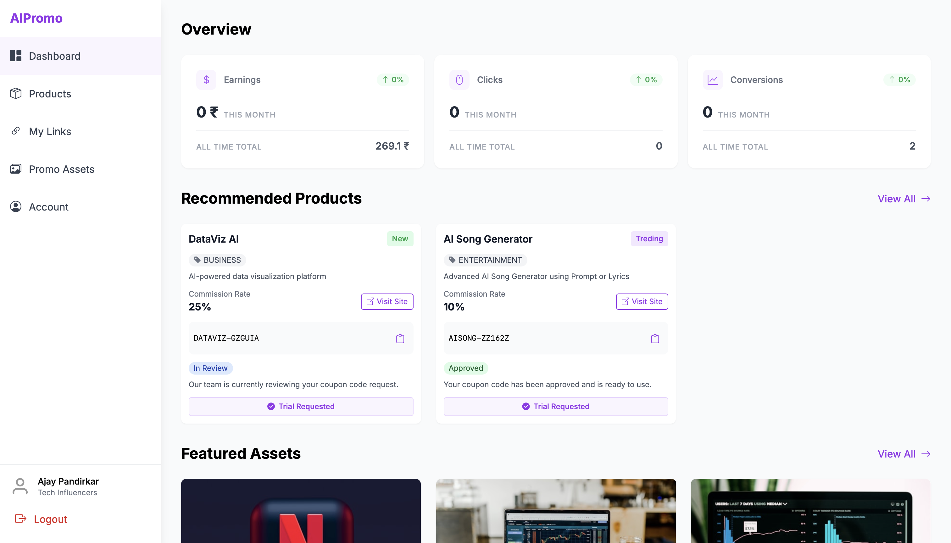 Influencer marketing platform - connect brands with social media influencers for promotional campaigns and collaborations